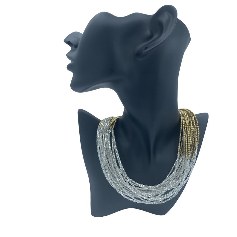 Tasha Lead Free Seed Bead Multi Strand Short Beaded Necklace